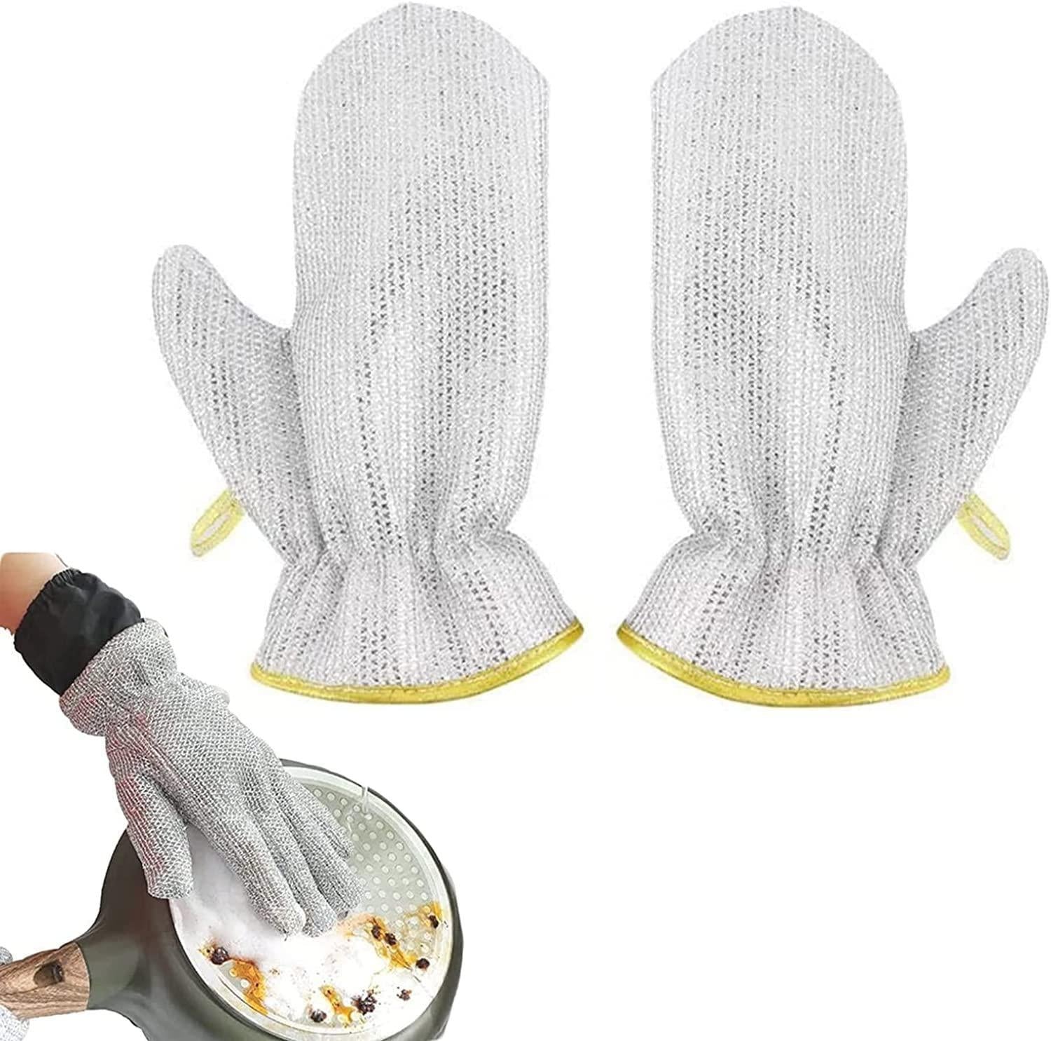 Wire Dishwashing Gloves(Pack of 2) Scrub smarter, not harder!