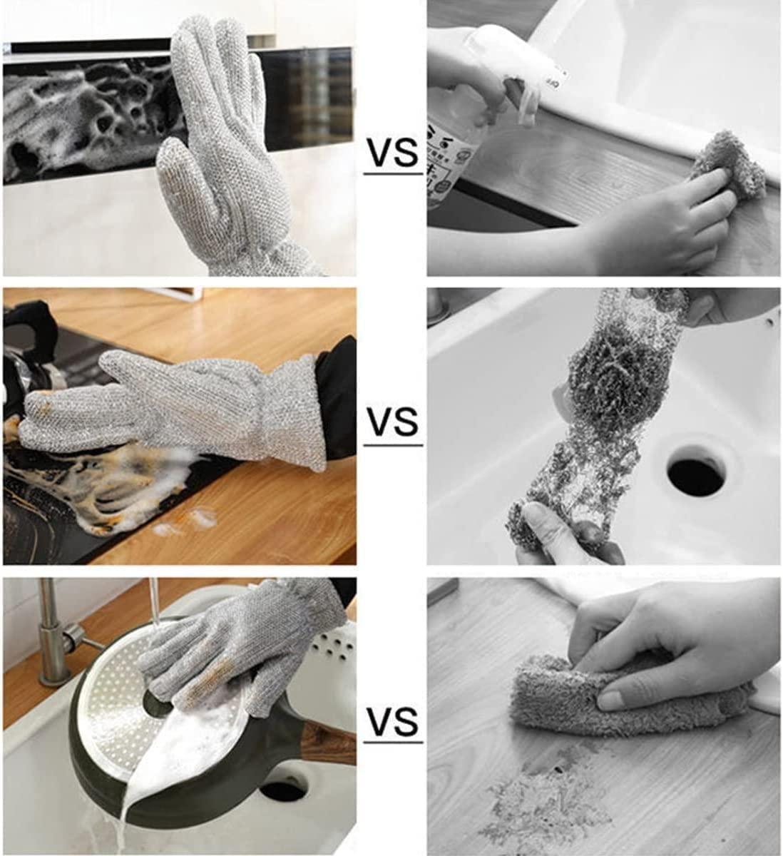 Wire Dishwashing Gloves(Pack of 2) Scrub smarter, not harder!